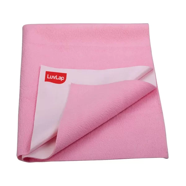 LuvLap Instadry Baby Bed Protector Pink (Large)