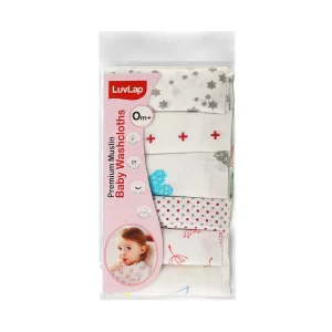 LuvLap Premium Baby Washcloths 6Pcs