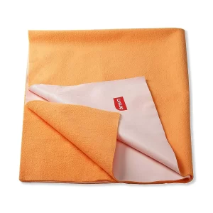 LuvLap Instadry Baby Bed Protector Orange (Large)