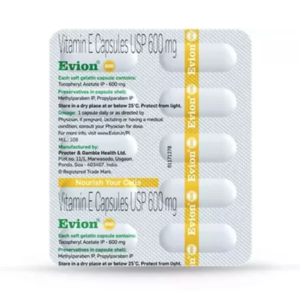Evion 600 Capsules 10s Capsules