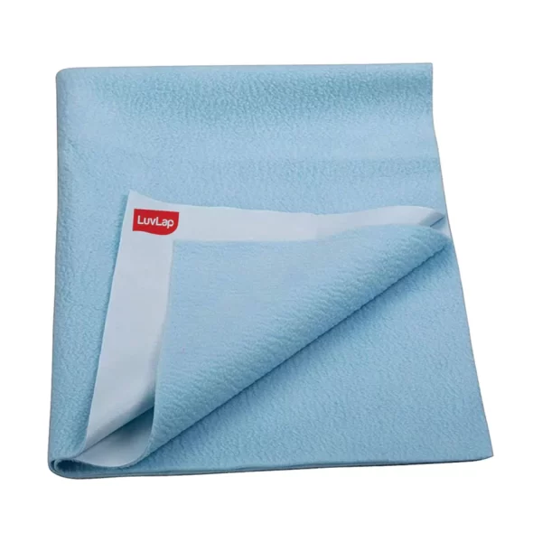 LuvLap Instadry Baby Bed Protector Light Blue