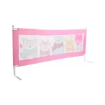 LuvLap Comfy Baby Bed Rails Pink Printed