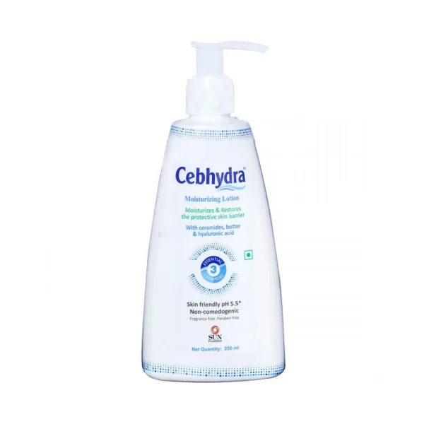 Cebhydra Moisturizing Lotion with Ceramides, Butter and Hyaluronic Acid 250ml