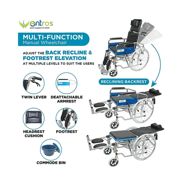 multi function manual wheelchair