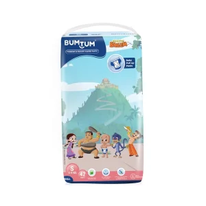Bumtum Chota Bheem Ultrasoft Baby Diaper Pants Small 4 to 8 Kg - 42 Diapers
