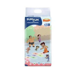 Bumtum Chota Bheem Ultrasoft Baby Diaper Pants Medium 7 to 12 Kg - 87 Diapers