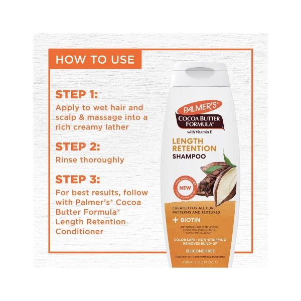 Palmer’s Cocoa Butter Length Retention Shampoo 400ml
