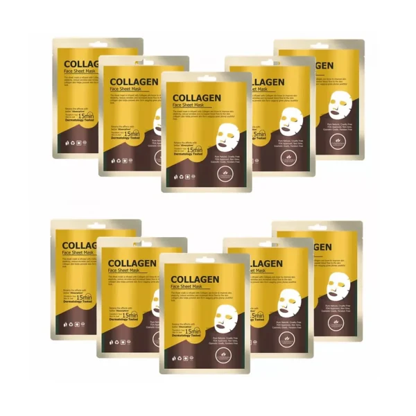 Cosderma Collagen Face Sheet Mask (Pack of 10)