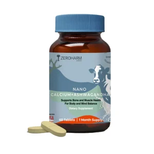 Zeroharm Sciences Holistic Calcium + Ashwagandha Tablet - 60 Tablets