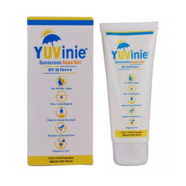 Talent India Yuvinie Sunscreen Aqua Gel (SPF 30) – 50gm Talent India Yuvinie Sunscreen Aqua Gel (SPF 30) – 50gm