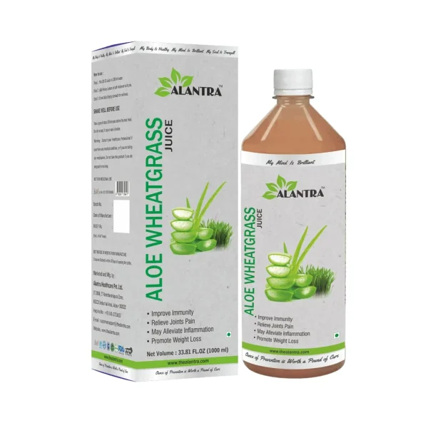 Alantra Aloe Vera with Wheatgrass Juice - 1000ml