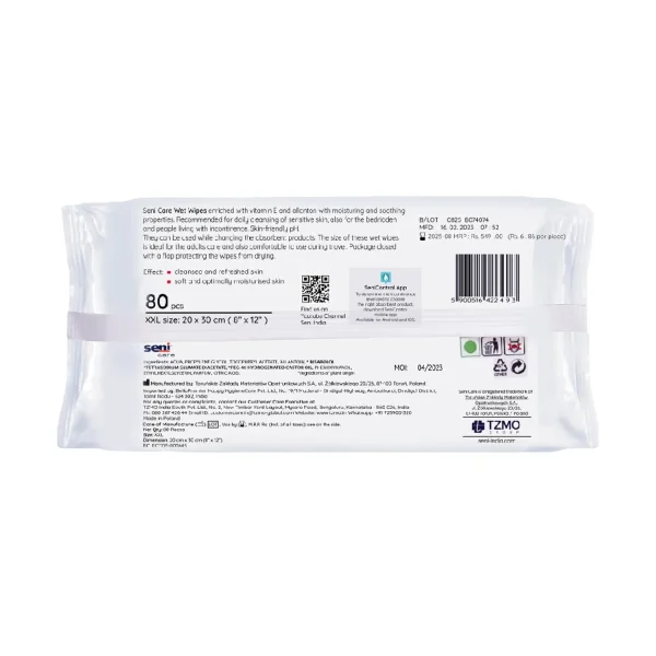 Seni Wet Wipes (80 Pieces)