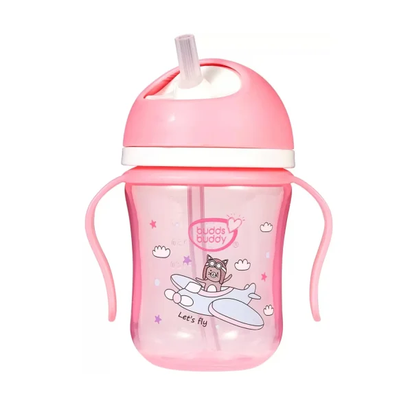 BuddsBuddy Soft Straw Sipper Cup for Babies from 18+ Months - 220ml BuddsBuddy Soft Straw Sipper Cup for Babies from 18+ Months - 220ml