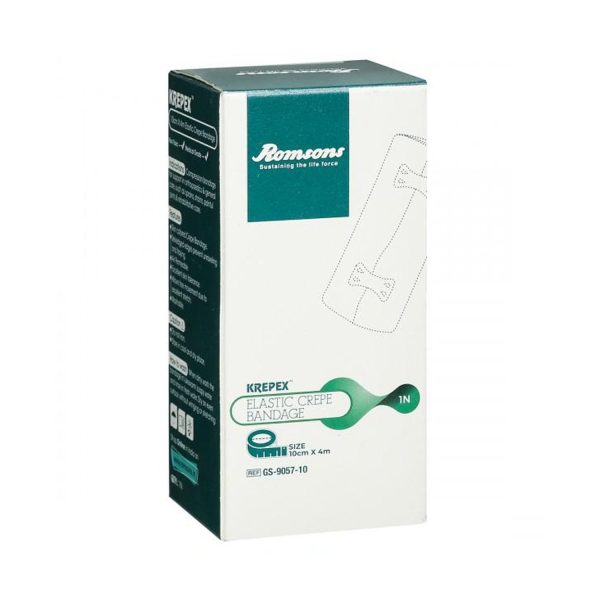 Romsons Agility Krepex Elastic Crepe Bandage 10x4cm Romsons Agility Krepex Elastic Crepe Bandage 10x4cm