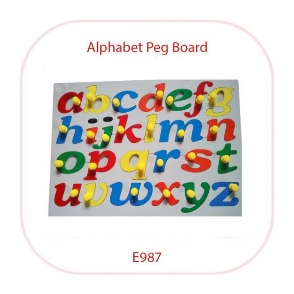 Divine Alphabet Peg Board Lowercase (E987) Divine Alphabet Peg Board Lowercase (E987)