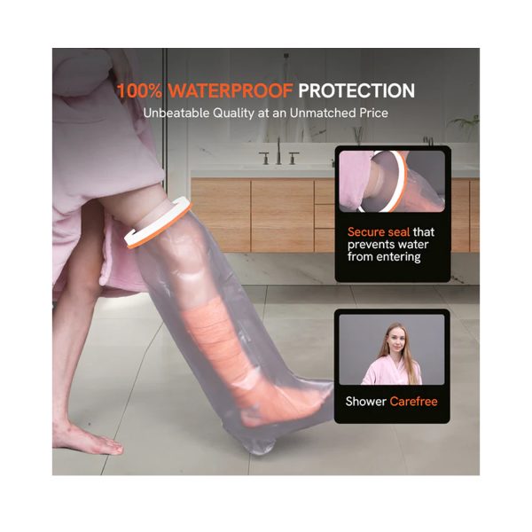 Malu Healthcare Waterproof Cast Protector for Leg (Regular)