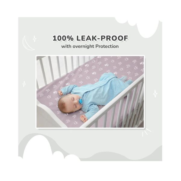 R for Rabbit Dry Nap Pee Premium Protector Sheet Grey