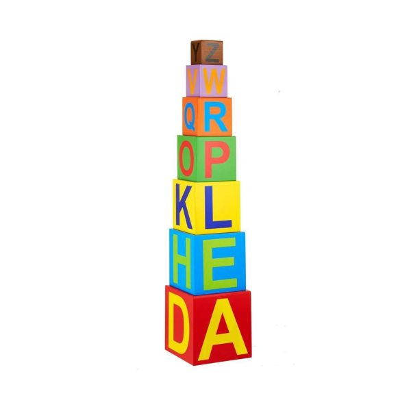 Albio India Wooden Alphabet Tower (AKW- 1147) Albio India Wooden Alphabet Tower (AKW- 1147)
