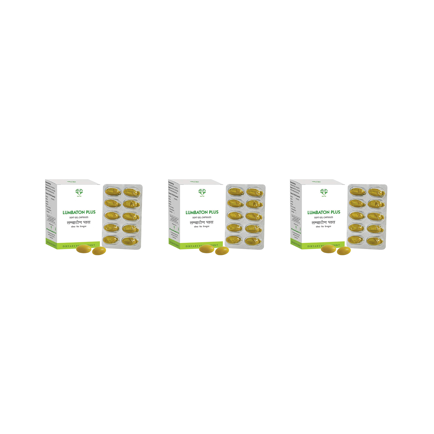 AVN Lumbaton Plus Soft Gel Capsule- 10 nos (Pack of 3)