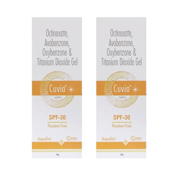 Canixa Cuvia Aqua Gel SPF 30 Sunscreen Gel 50g (Pack of 2) Canixa Cuvia Aqua Gel SPF 30 Sunscreen Gel 50g (Pack of 2)