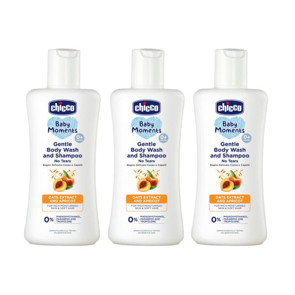 Chicco No Tears Gentle Body Wash and Shampoo 100 ml (Pack of 3) Chicco No Tears Gentle Body Wash and Shampoo 100 ml (Pack of 3)
