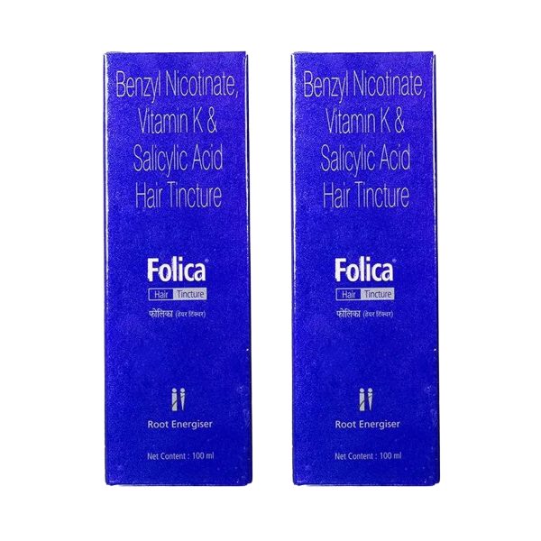 Folica Hair Tincture Root Energiser 100ml (Pack of 2) Folica Hair Tincture Root Energiser 100ml (Pack of 2)