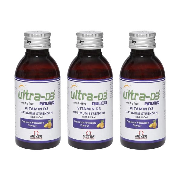 Vitabiotics Ultra Vitamin D3 Syrup for Bone Health 100ml (Pack of 2) Vitabiotics Ultra Vitamin D3 Syrup for Bone Health 100ml (Pack of 2)