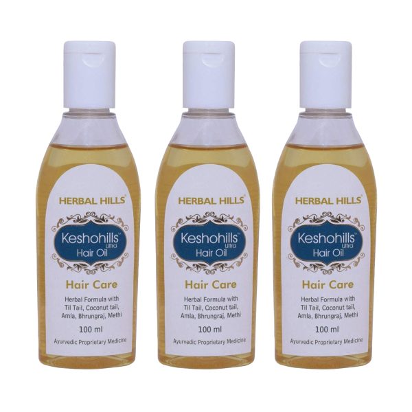 Herbal Hills Keshohills Ultra Hair Oil 100ml (Pack of 3) Herbal Hills Keshohills Ultra Hair Oil 100ml (Pack of 3)
