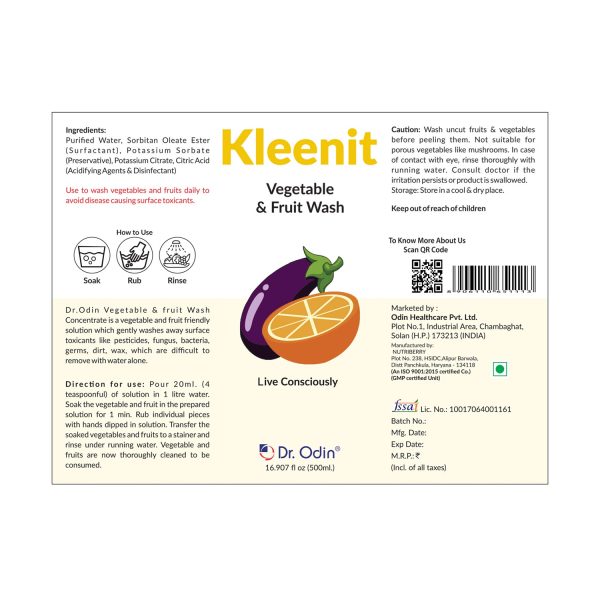 Vegetables and Fruit Wash