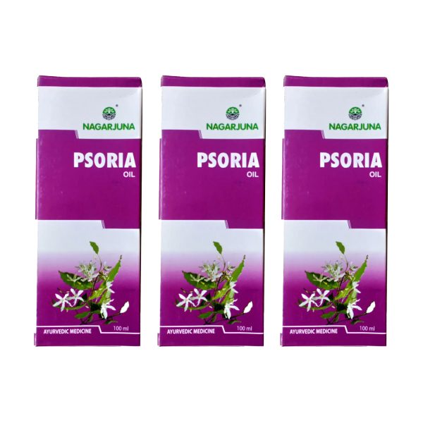 Nagarjuna Ayurveda psoria oil 100ml (Pack of 3) Nagarjuna Ayurveda psoria oil 100ml (Pack of 3)