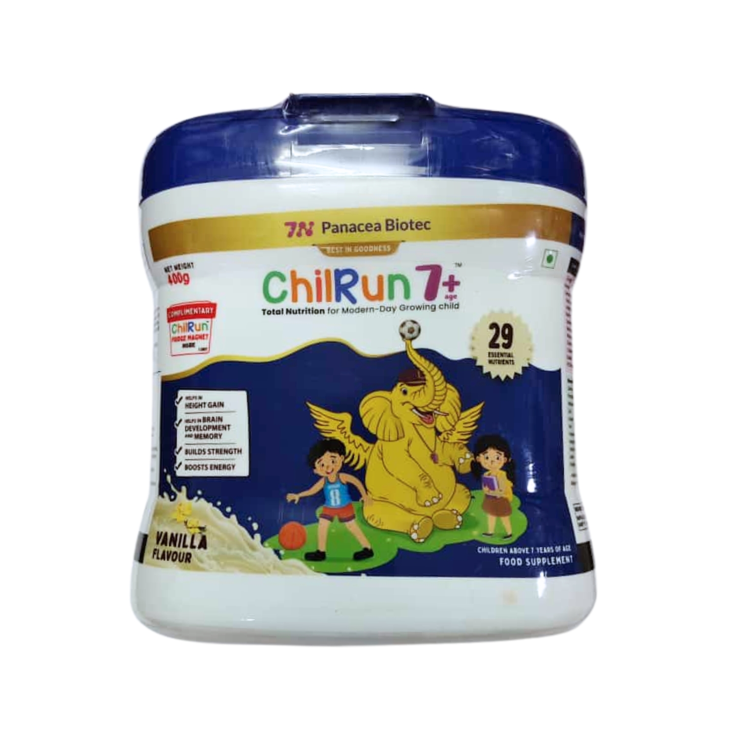 Chilrun 7+ Protein Powder Vanilla Flavour 400g (Jar)