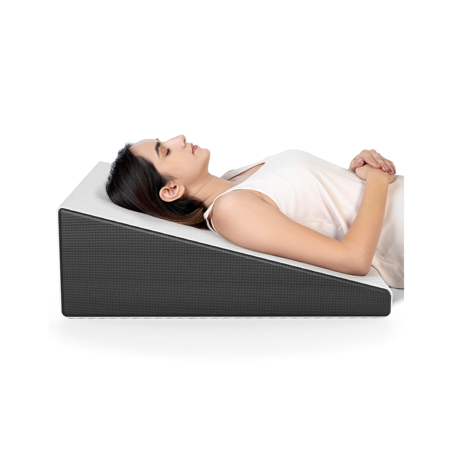 Fovera Adjustable Acid Reflux Bed Wedge Orthopedic Support (Dual Color) – Large 7 Inches