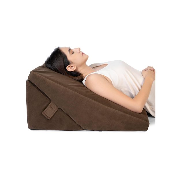 Fovera Adjustable Acid Reflux Bed Wedge Orthopedic Support (Velvet Brown) – XL Fovera Adjustable Acid Reflux Bed Wedge Orthopedic Support (Velvet Brown) – XL