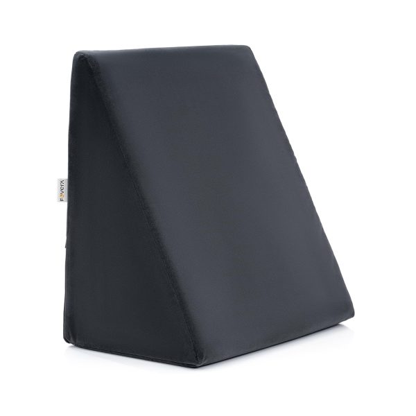 Fovera Adjustable Acid Reflux Bed Wedge Orthopedic Support (Velvet Dark Grey) – Large 7 Inches