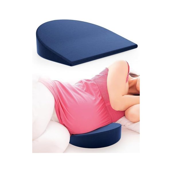 Fovera Cool Gel Memory Foam Pregnancy Pillow (Velvet Navy Blue) Fovera Cool Gel Memory Foam Pregnancy Pillow (Velvet Navy Blue)