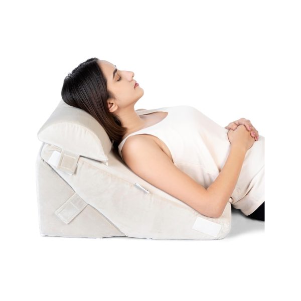 Fovera Acid Reflux Positioner with Head Support (Velvet Cream) Fovera Acid Reflux Positioner with Head Support (Velvet Cream)