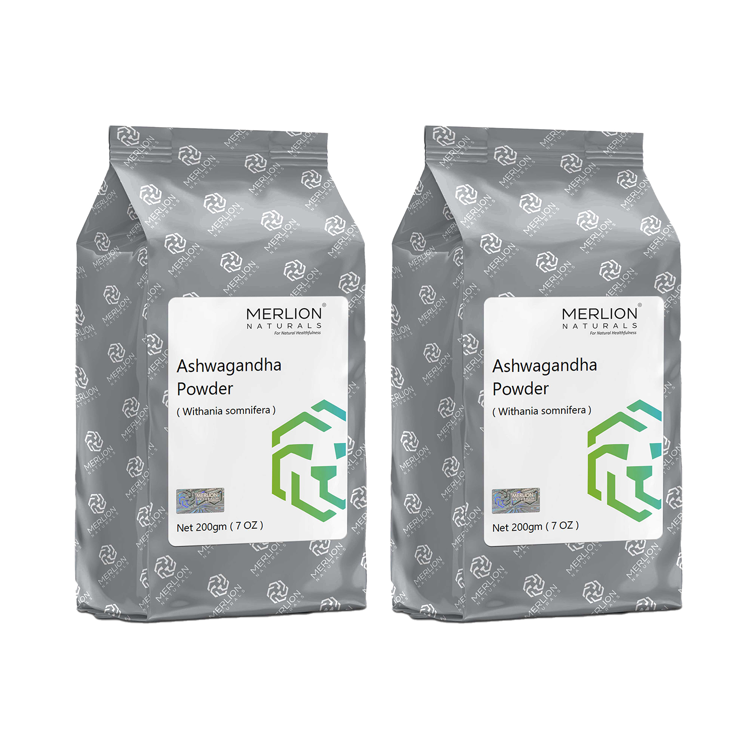 Merlion Naturals Ashwagandha Powder ( Indian ginseng ), Withania somnifera 400gm (2 pack of 200gm)