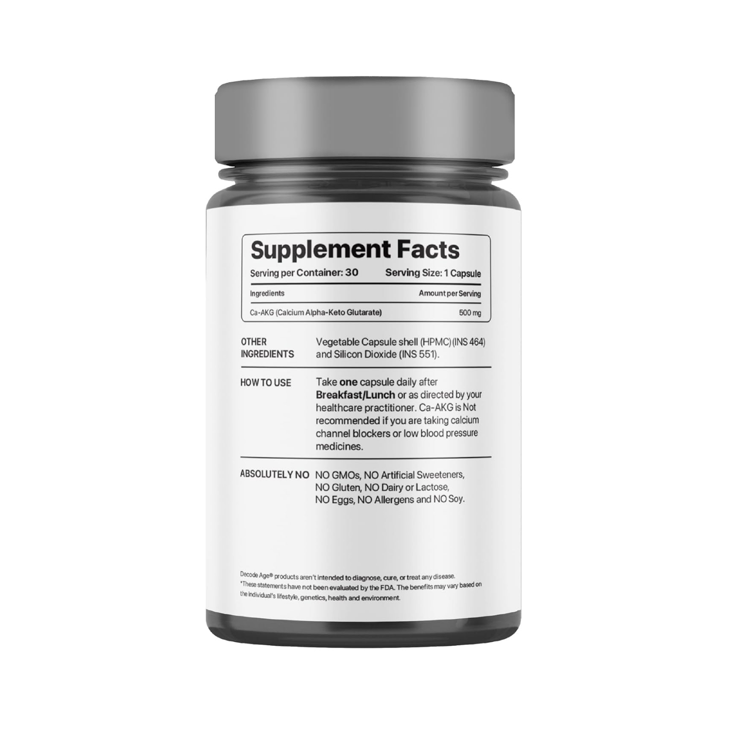 Decode Age Ca AKG Supplement, (3)