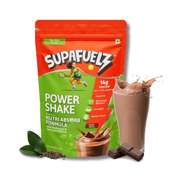 Supafuelz Power Shake for Girls 13+ years (400 gm) Supafuelz Power Shake for Girls 13+ years (400 gm)