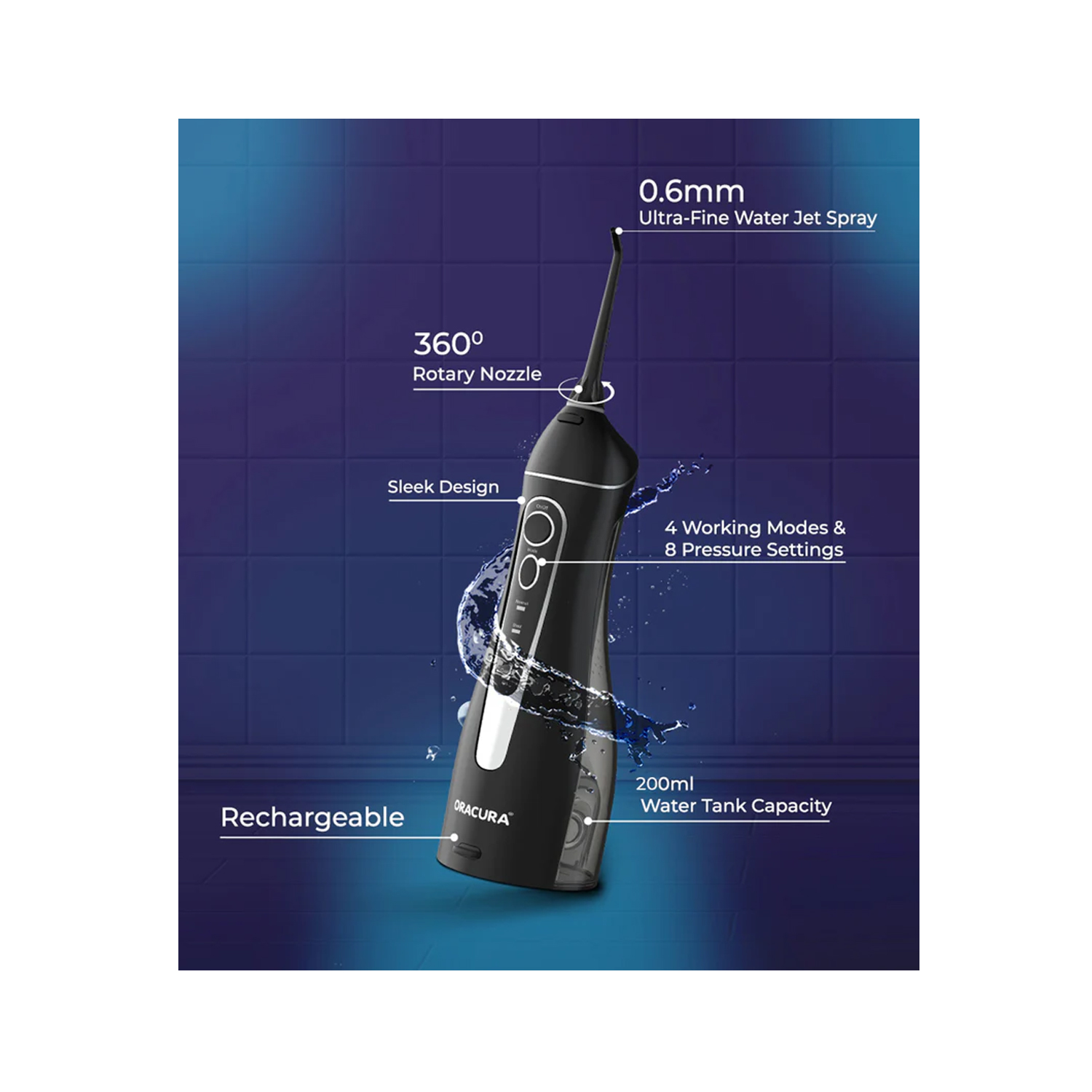 Oracura-Smart-plus-Water-Flosser-OC200–White-5