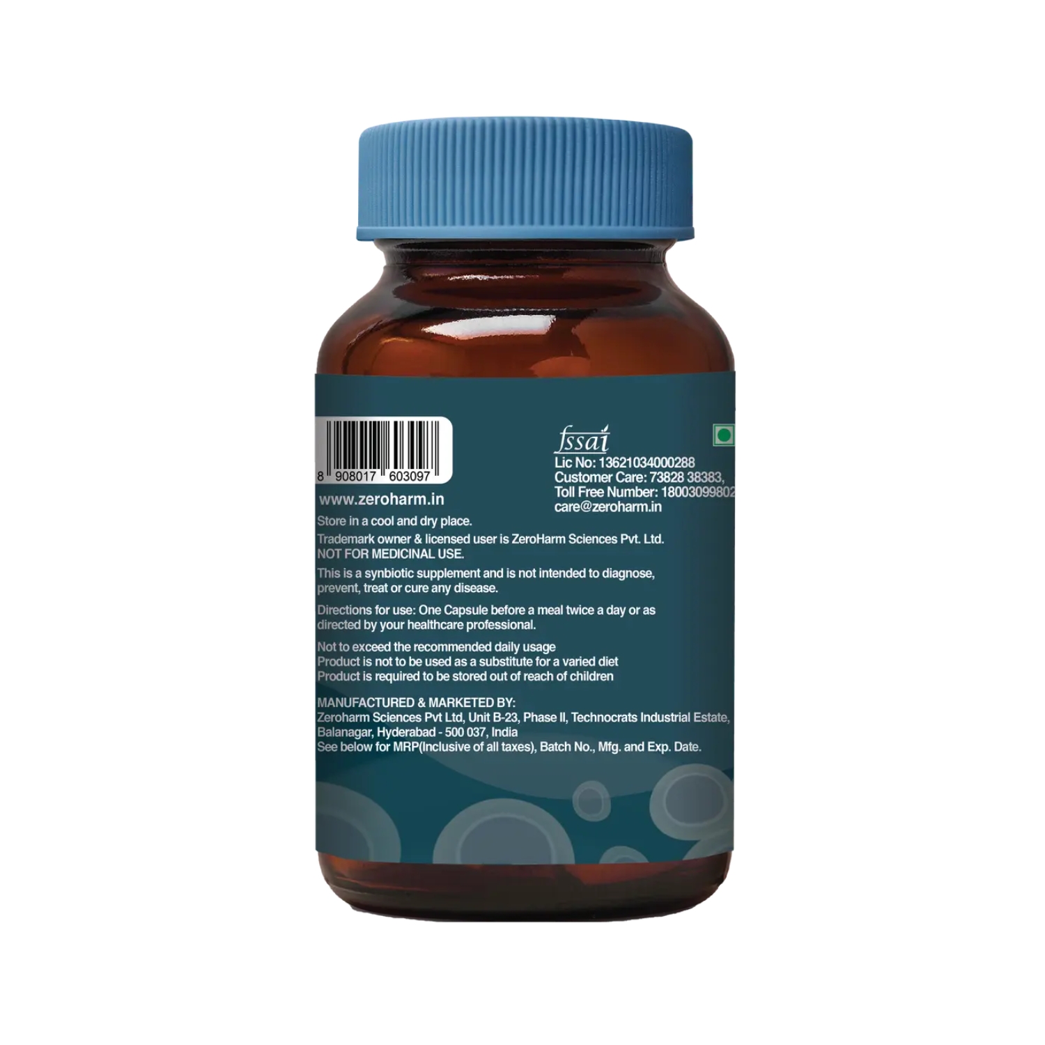 Zeroharm – Gut Army – prebiotic & probiotic combination – Pack of 1 (60 Capsules) (4)