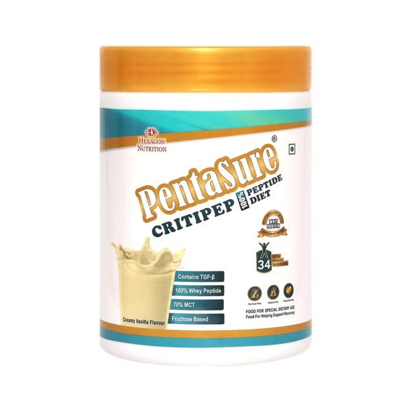 Pentasure Critipep (100% Peptide Diet) Vanilla Flavour 400g Pentasure Critipep (100% Peptide Diet) Vanilla Flavour 400g