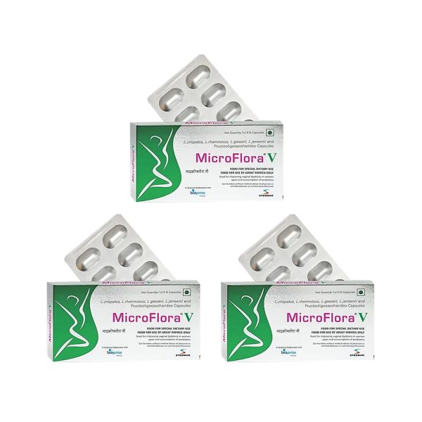 Microflora V Capsule - 10 Nos (Pack of 3) Microflora V Capsule - 10 Nos (Pack of 3)