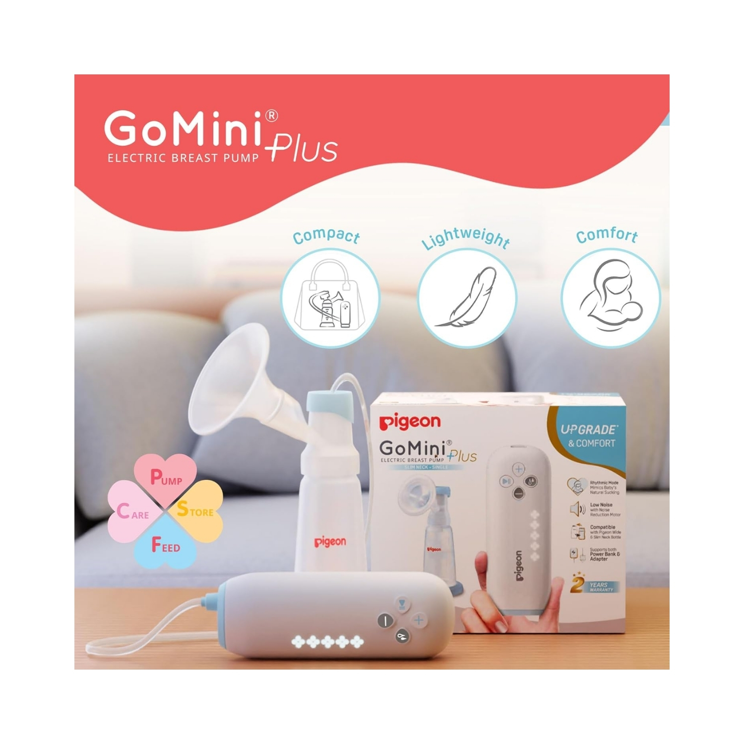 Pigeon Gomini Plus Electric Breast Pump Double (4)