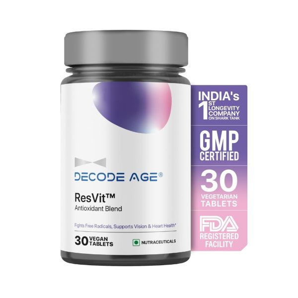 Decode Age ResVit Antioxidant Vegan Capsules (30 Nos) Decode Age ResVit Antioxidant Vegan Capsules (30 Nos)