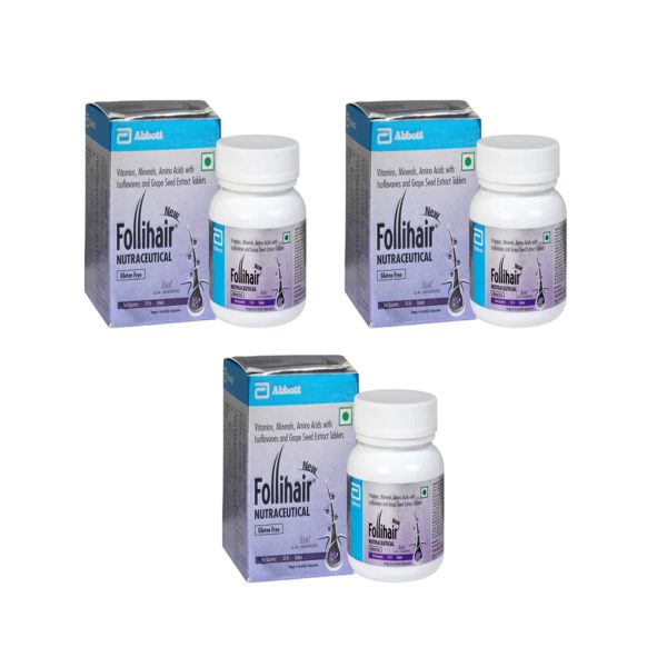 Follihair Hairfall Control Tablets for Adults (3 x 30 N) Follihair Hairfall Control Tablets for Adults (3 x 30 N)