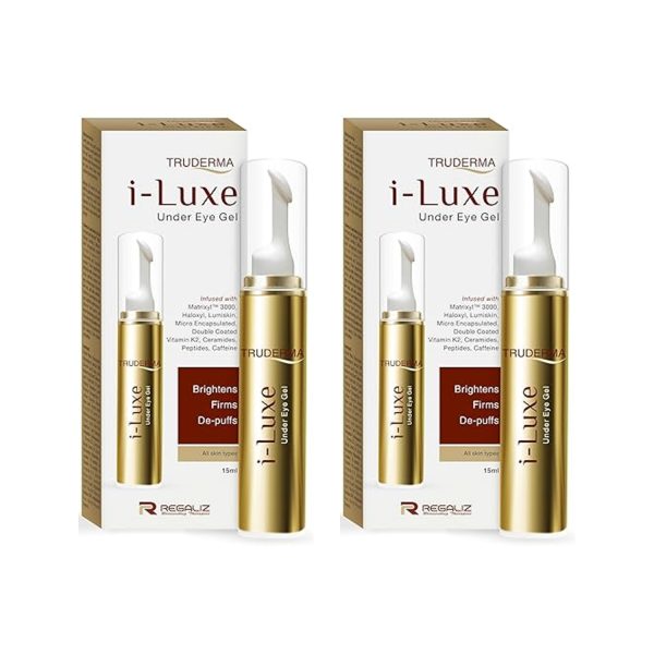 Regaliz Truderma I-Luxe Under Eye Gel 15ml (Pack of 2) Regaliz Truderma I-Luxe Under Eye Gel 15ml (Pack of 2)