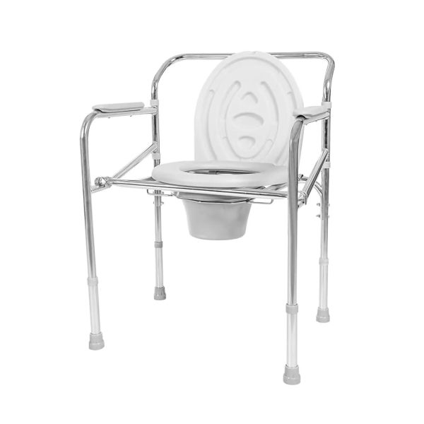 Accusure Chrome Plated Commode Chair (CC-1) Accusure Chrome Plated Commode Chair (CC-1)