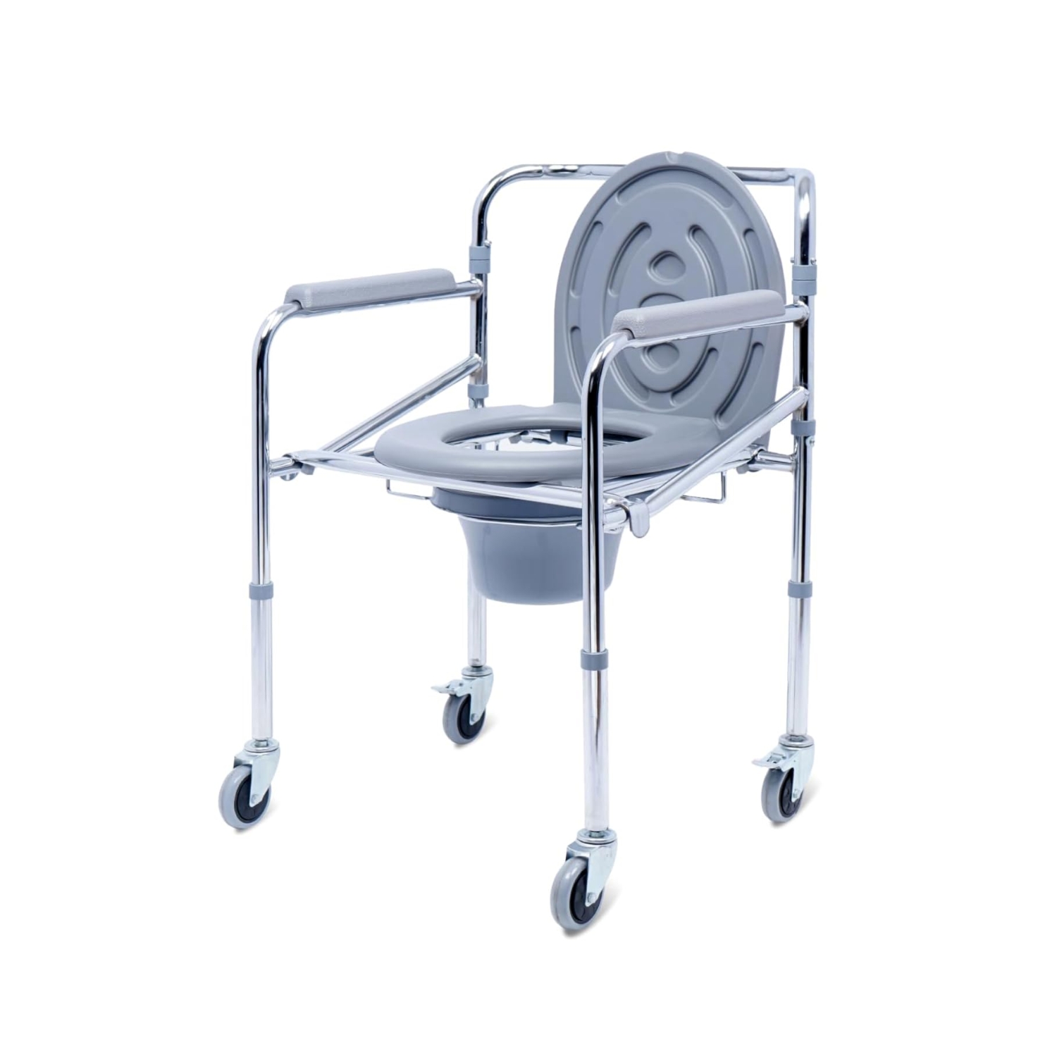 Accusure Commode Chair with Castor Wheel (CC-2)