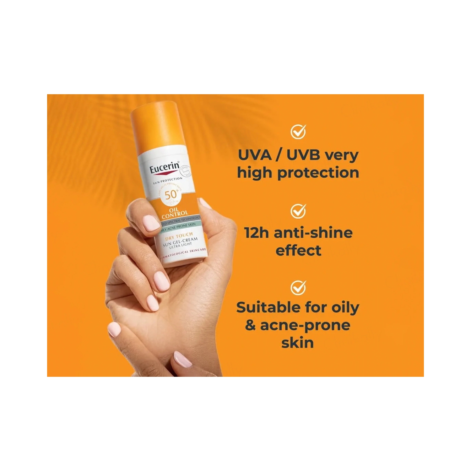 Eucerin Oil Control Dry Touch Ultra Light Sun Gel-Cream Sunscreen SPF 50+ (3)